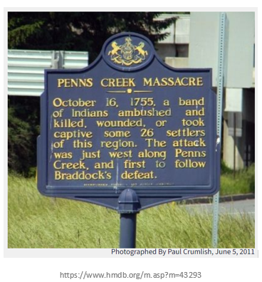 Penns Creek Masacre marker