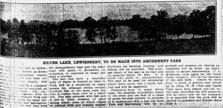 Silver Lake Amusement Park Newspaper feature